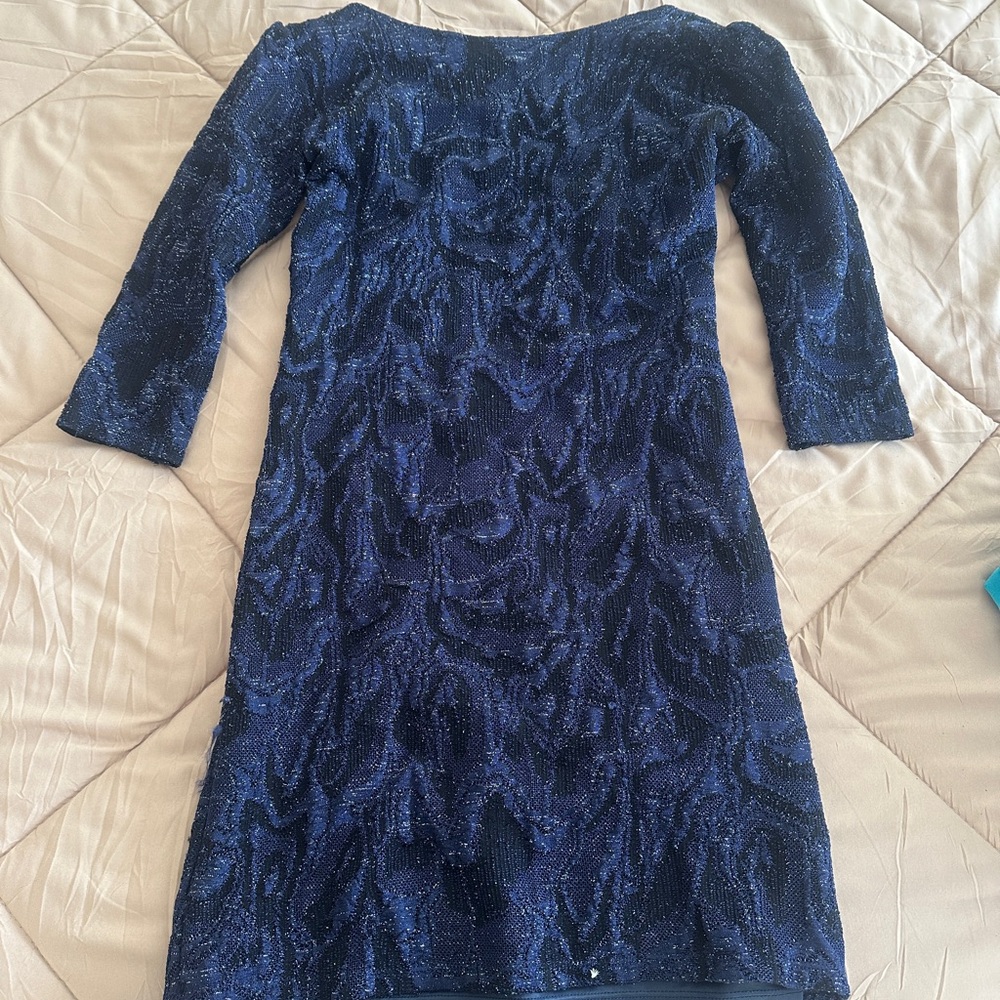 Zara Midnight Blue Long Sleeve Dress